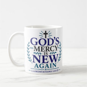 God's genade is weer nieuw Dagelijkse Schriftuurqu Koffiemok