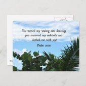 Gods genade: psalm 103:12 briefkaart (Voorkant / Achterkant)