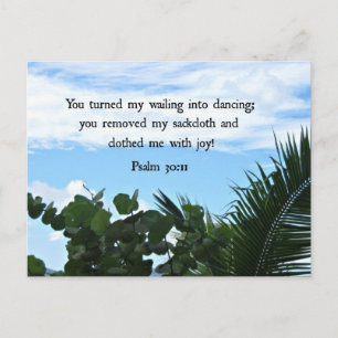 Gods genade: psalm 103:12 briefkaart