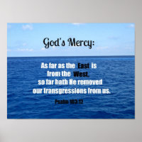 Gods genade: psalm 103:12