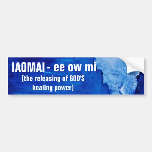GODS GENEZING BUMPERSTICKER (Voorkant)