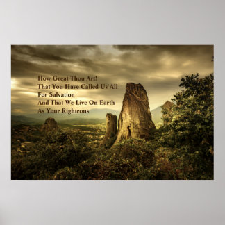 "Gods grootste wonder is berging" profetisch Poster