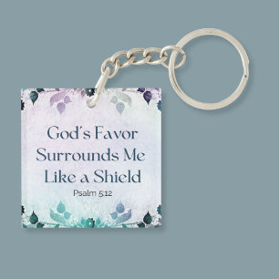 Gods gunst omringt mij met acryl Sleutelhanger