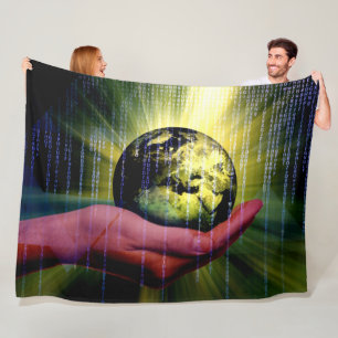 GOD'S HAND IN BINAIR FLEECE DEKEN
