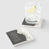 Gods hand nemen stenen onderzetter (Zijkant)