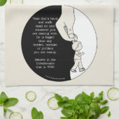 Gods hand nemen theedoek (Gevouwen)