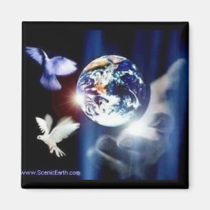 God's Hand Whole World in Zijn Hand Magnet Art Magneet