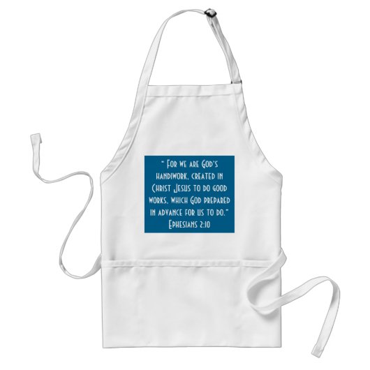 "Gods Handiwork" Scripture Apron Standaard Schort (Voorkant)