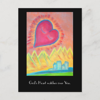 Gods hart briefkaart