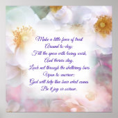 Gods Help Dag tegen Dag Poster (Voorkant)