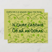 God's hulp is dichterbij dan de deur briefkaart (Voorkant / Achterkant)