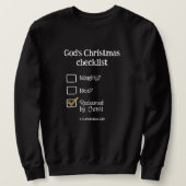 GODS KERST CHECKLIST CHRISTELIJK MANNEN TRUI (Design voorkant)