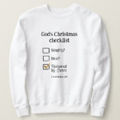 GODS KERST CHECKLIST CHRISTELIJK MANNEN TRUI (Design voorkant)