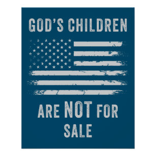 GODS kinderen zijn NIET te koop - Freedom Sound Perfect Poster