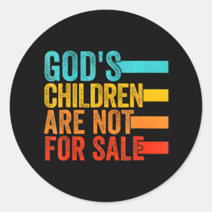 Gods kinderen zijn niet te koop Jezus Christelijk Ronde Sticker