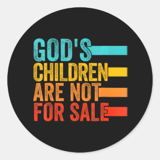 Gods kinderen zijn niet te koop Jezus Christelijk Ronde Sticker