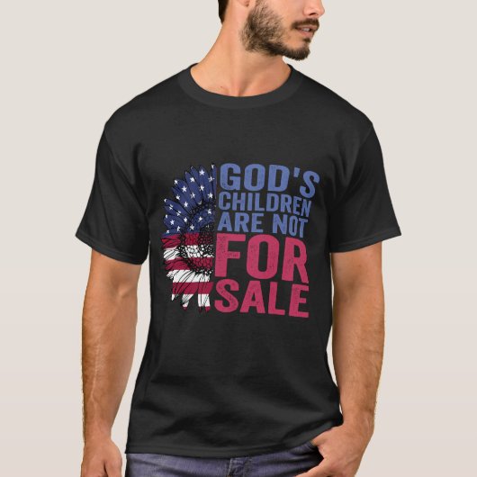 Gods kinderen zijn niet te koop patriottische bloe t-shirt