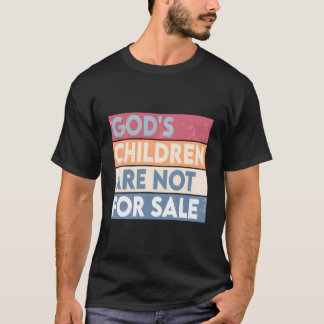 Gods kinderen zijn niet te koop Retro chri T-shirt