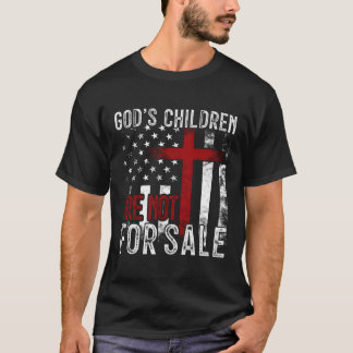 Gods kinderen zijn niet te koop US Flag Christelij T-shirt