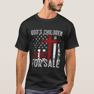 Gods kinderen zijn niet te koop US Flag Christelij T-shirt