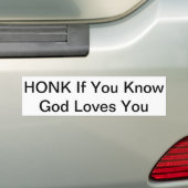 God's Kleine Ad Bumpersticker (Op auto)