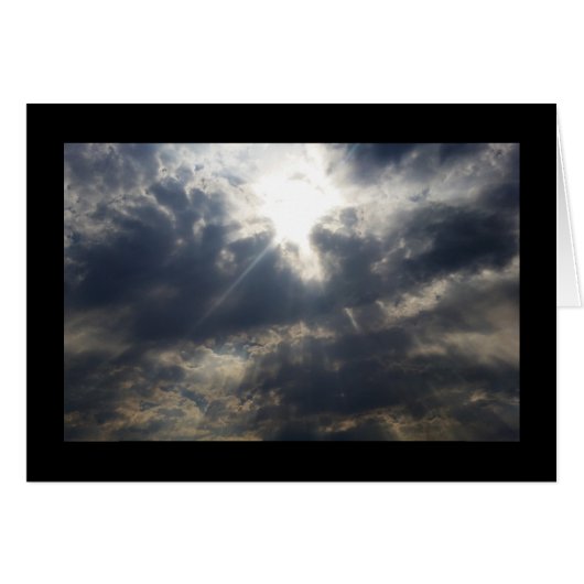Gods licht door de wolken – het lied van de ziel. (Voorkant Horizontaal)