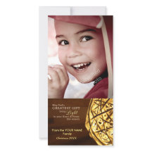 Gods licht religieuze Christelijke kerstfotokaart