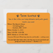 Gods lichte Halloween-uitnodiging Kaart (Achterkant)