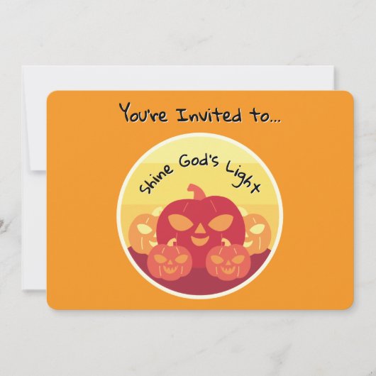 Gods lichte Halloween-uitnodiging Kaart (Voorkant)