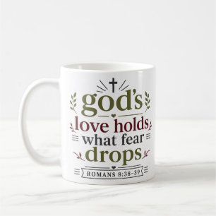 Gods Lief Houdt Vast Wat Angst Loslaat Christelijk Koffiemok