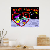 God's liefde is Overal Poster (Keuken)