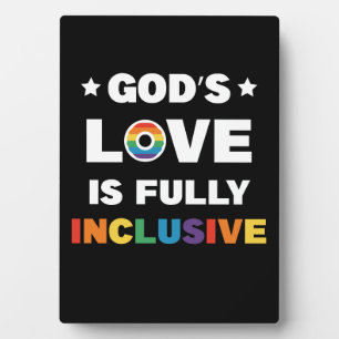 God's liefde is volledig inbegrepen Gay LGBT Pride Fotoplaat