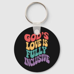 God's Liefde is Volledig Inclusief Christelijk Jez Sleutelhanger