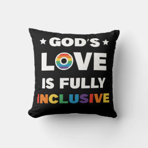 God's Liefde Is Volledig Inclusief Gay LGBT Pride Kussen
