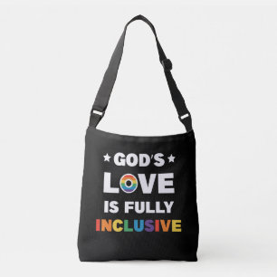 Gods Liefde Is Volledig Inclusief Gay LGBT Pride M Crossbody Tas