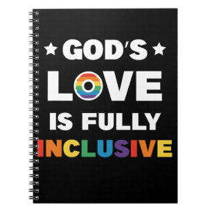 God's Liefde Is Volledig Inclusief Gay LGBT Pride Notitieboek
