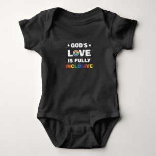 God's Liefde Is Volledig Inclusief Gay LGBT Pride  Romper