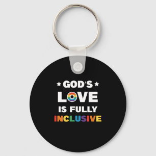 God's Liefde Is Volledig Inclusief Gay LGBT Pride Sleutelhanger
