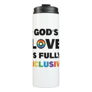 God's Liefde Is Volledig Inclusief Gay LGBT Pride  Thermosbeker