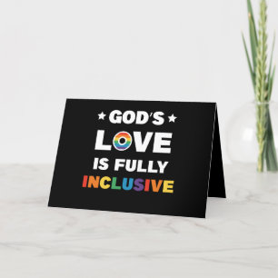 God's liefde is volledig inclusieve Gay LGBT Pride Bedankkaart