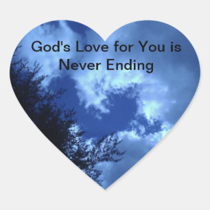God's Liefde voor Jou is Eeuwig Hart Sticker