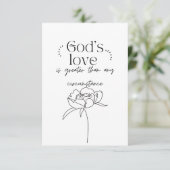 God's Love Bedankkaart (Staand voorkant)