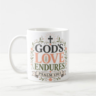 God's Love duurt spirituele quote Koffiemok