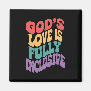 God's Love is volledig inclusief christelijk Jezus Magneet