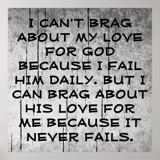 God's Love Poster (Voorkant)