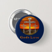 Gods Love Ronde Button 5,7 Cm (Voorkant /achterkant)