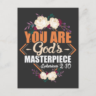 Gods Masterstuk Ephesians 2:10 Bijbelverse Briefkaart