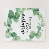 Gods Masterstuk Eucalyptus Bijbel Verse Faith Legpuzzel (Horizontaal)