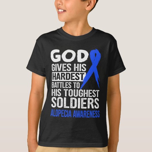 Gods meest taaie soldaten ALOPECIA BEWUSTZIJN t T-shirt (Voorkant)