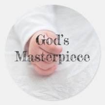 "Gods meesterwerk" Pro-Life Sticker